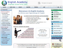 Tablet Screenshot of englishacademy.be